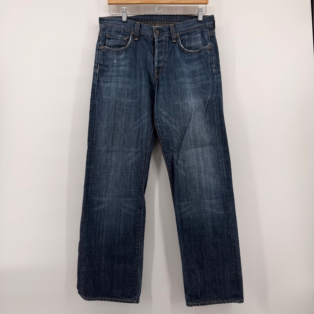 Citizens of Humanity Evans Relaxed Button Fly Jeans Blue 606-003 Mens 30x30